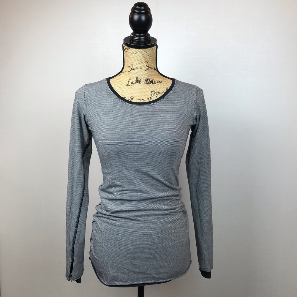 Lululemon Yoga Reversible Cotton Knit Top Black - Picture 2 of 11